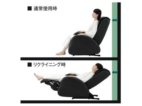 マッサージチェア スライヴ くつろぎ指定席 ZERO CHD-7000 ブラックのポイント2